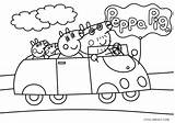 Pig Peppa Coloring Pages Car Cool2bkids Printable Kids sketch template
