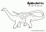 Coloring Dinosaur Apatosaurus Pages Neck Long Names Color Kids Rex Popular Choose Board Coloringhome sketch template