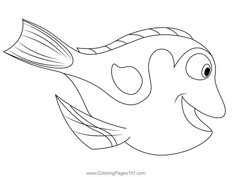 dory coloring page  kids  finding nemo printable coloring