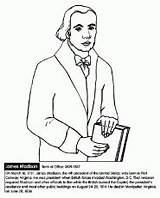 Coloring Pages James Monroe Presidents Color Kids sketch template