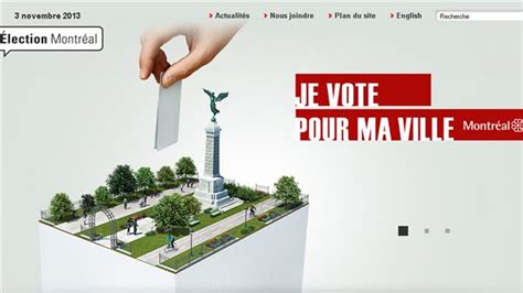 website launched  city  montreal election je vote pour ma ville rci english
