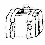 Coloring Suitcases Pages Post sketch template