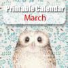 printable calendar march  blank calendar  march