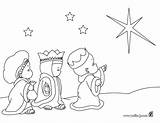Magos Dibujos Coloring Belen Recortar Caminando Estrella Wise Mago Costumbres Bajada Jesús Línea Navideñas Aula Actividades sketch template