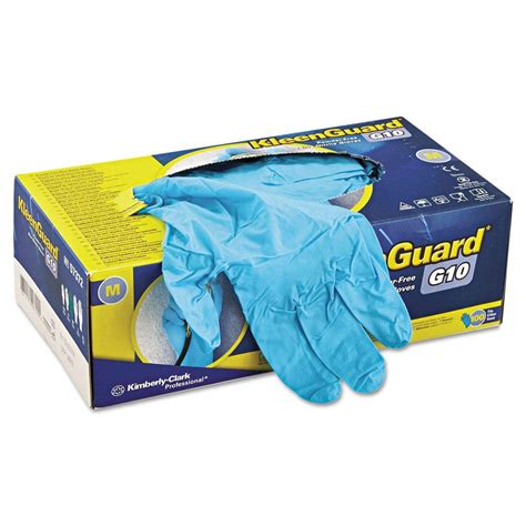 kleenguard disposable blue nitrile gloves medium  count kcc  home depot