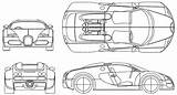 Bugatti Blueprints Veyron Car Eb16 Coupe 2005 sketch template