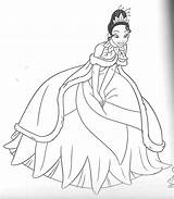 Tiana Disney Prinzessin sketch template