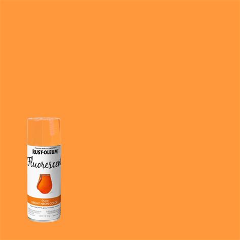 rust oleum specialty  oz fluorescent orange spray paint