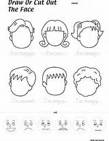 Worksheet Feelings Faces Learning sketch template