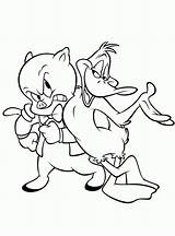 Looney Tunes Porky Daffy Bugs Barbera Hanna Annoyed Yosemite Getcolorings Coloringhome sketch template
