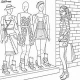 Coloring Pages Fashion Colouring Color Cute Book Teen Sheets Printable Visit Choose Board Therapy sketch template