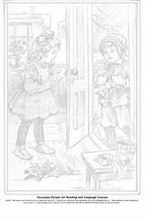 Pages Coloring Colouring Christmas Victorian Choose Board sketch template