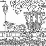 Coloring Carriage Horse Pages Wagon Buggy Printable Apps Color Drawn Horses Getcolorings Adults Template sketch template