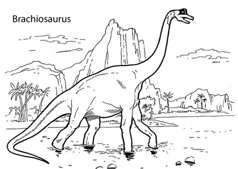 brachiosaurus coloring pages thekidsworksheet