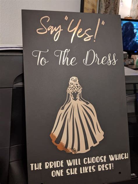 Say Yes To The Dress Yes To The Dress Chalkboard Quote Art Wedding