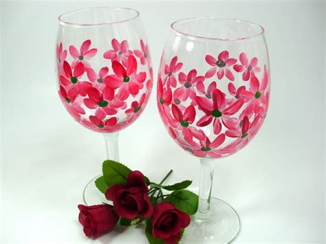 Heart And Home More Hand Painted Wine Glasses