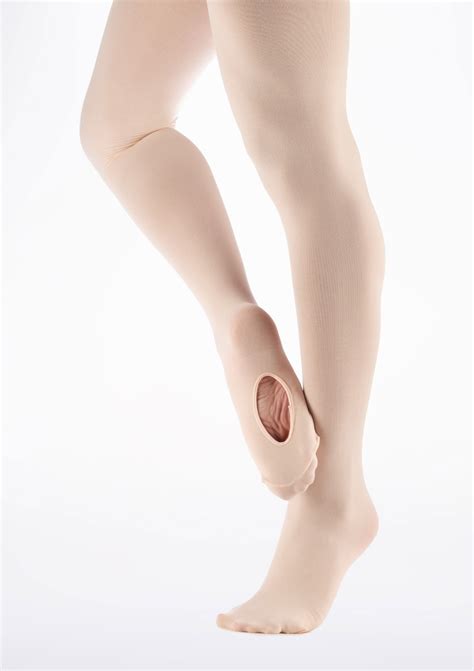Seamless Nylon Feet Tube Pantyhose Convertible Ballet Tights For Women