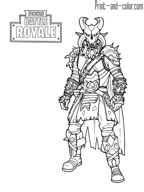 coloring pages  print  fortnite coloring pages black knight colin