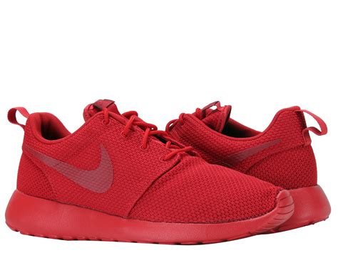 nike nike roshe  varsity red mens running shoes   size