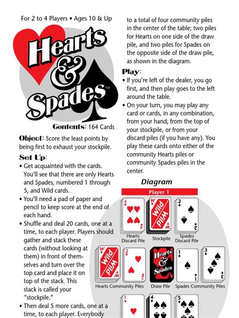 hearts spades rules en leisure activities consumer goods