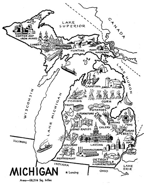michigan coloring pages michigan state university libraries coloring