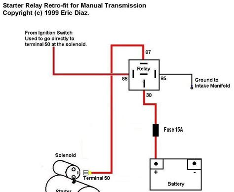 ford starter relay wiring diagram wiring