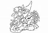 Coloring Pages Gnome Gnomes Library Clipart Kleurplaat Kabouters Animated Coloringpages1001 Kleurplaten Popular sketch template