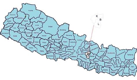 Nepal Map All District