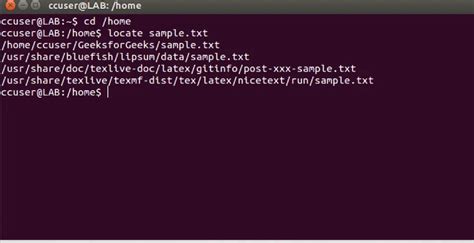 Locate Command In Linux With Examples Geeksforgeeks