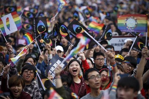taiwan s gay marriage rally as seen on social media china real time report wsj