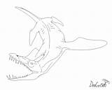Liopleurodon sketch template