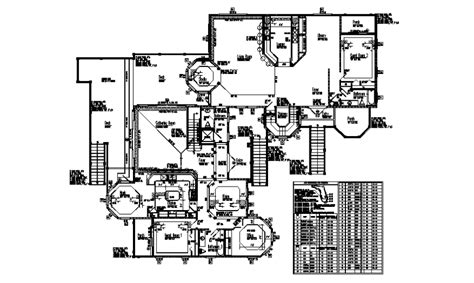floor schematic house planning detail layout file cadbull