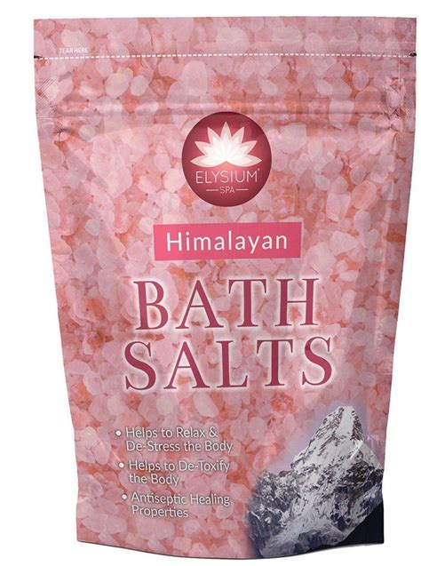 elysium spa epsom bath salt crystal  natural magnesium sulphate