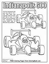 Coloring Indy Car Pages Getcolorings Books Getdrawings sketch template