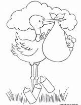 Baby Stork Coloring Printable Pages Boy Bundle Kids Shower Childrens Dessin Kleurplaat Ooievaar Boys Quilling Cegonha Choose Board Freekidscoloringpage Total sketch template