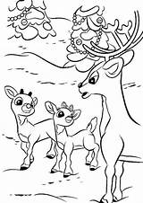 Rudolph Reindeer Nosed Renna Tulamama sketch template