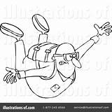 Skydiving Coloring Pages Clipart Getcolorings Color sketch template