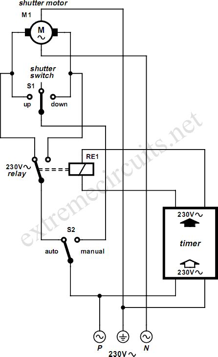 rolling shutter motor control circuit diagram