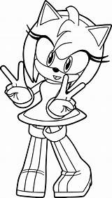 Amy Rose Coloring Pleasant Pages Wecoloringpage Cartoon sketch template