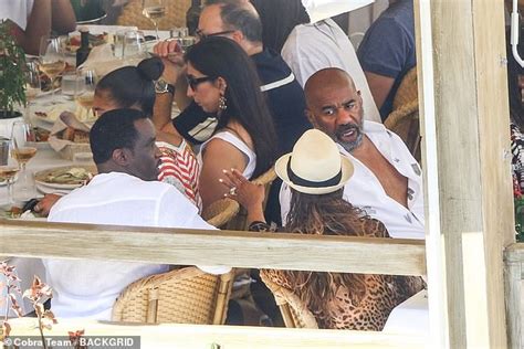 P Diddy Cozies Up To Steve Harvey S Step Daughter Lori As He Joins Then