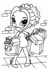 Coloring Pages Shopping Holidays Holiday sketch template