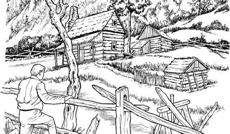 landscape coloring page  adults clipart image collection coloring