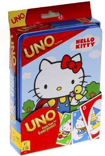 kitty uno card game  colorful collectors tin click image