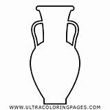 Dibujo Ornamento ánfora Amphora sketch template