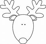 Reindeer Mycutegraphics Noel Antler Rudolph Getdrawings Webstockreview sketch template