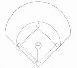 Baseball Field Drawing Diamond Coloring Getdrawings sketch template