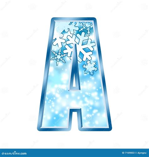 winter alphabet number  stock  image