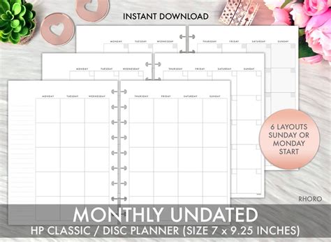 classic happy planner inserts happy planner inserts etsy happy planner planner inserts