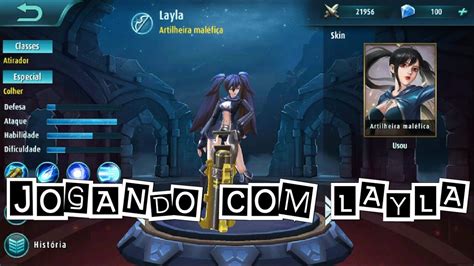 Mobile Legends Jogando Com Layla Gameplay Android