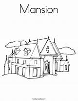 Coloring Worksheet Mansion Outline Print Twistynoodle Built California Usa Ll Noodle Favorites Login Add sketch template